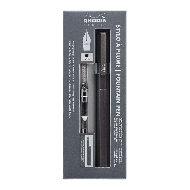 Stylo à plume - Alu - Titane - Plume iridium extra-fine - Rechargeable ...