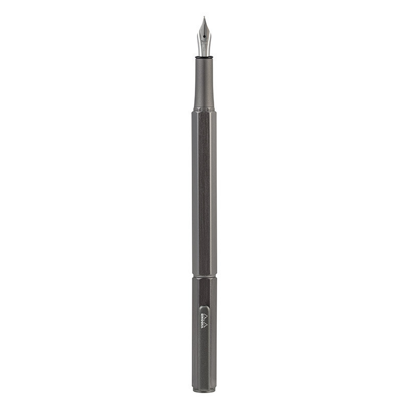 Stylo à plume - Alu - Titane - Plume iridium extra-fine - Rechargeable ...