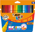 Feutre de coloriage Bic pointe moyenne pot de 36 feutres dessin 2x18  couleurs assorties
