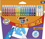 Bic Kids Feutres De Coloriage Visa, Boîte Distributrice De 15 + 3