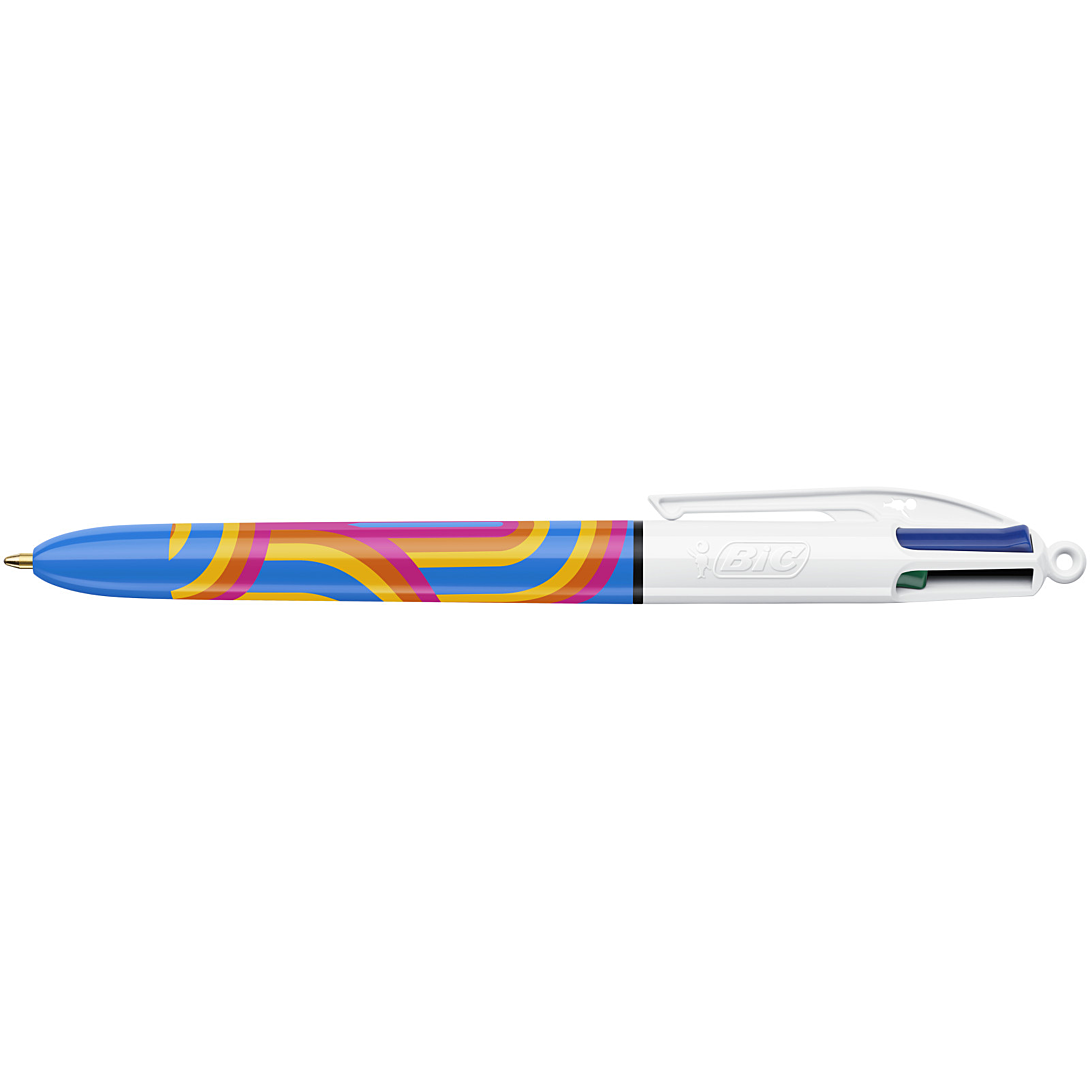 Blister de 3 Stylos à bille Bic 4 Couleurs Décors Série Retro Lines - Stylo à bille - Achat & prix