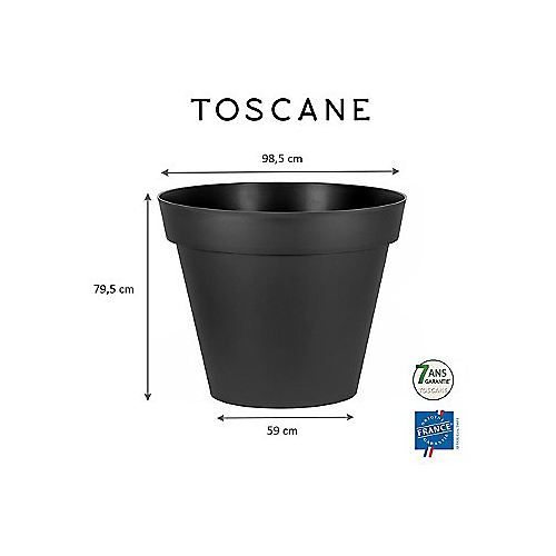 Soucoupe pot Toscane ø54 cm anthracite