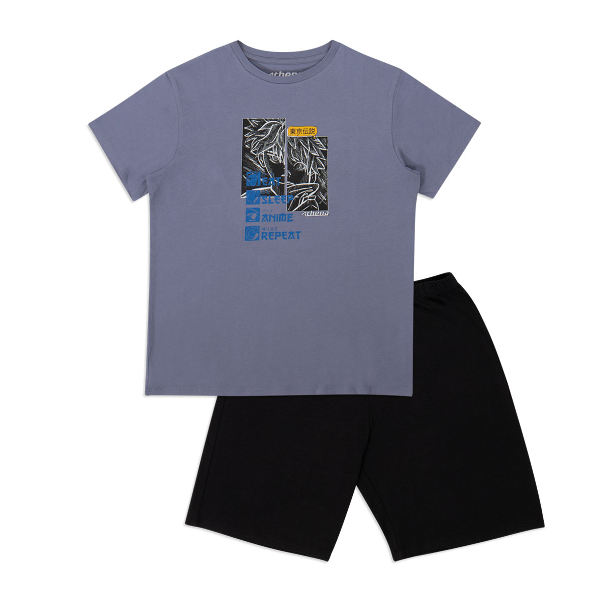 Pyjama Naruto Garçon 2 Pièces TMNT-21 - 90CM - TMNT-Ensemble T-Shirt Et Pantalon De Pyjama à Manches Ensemble Pyjama 2 Pièces Anime
