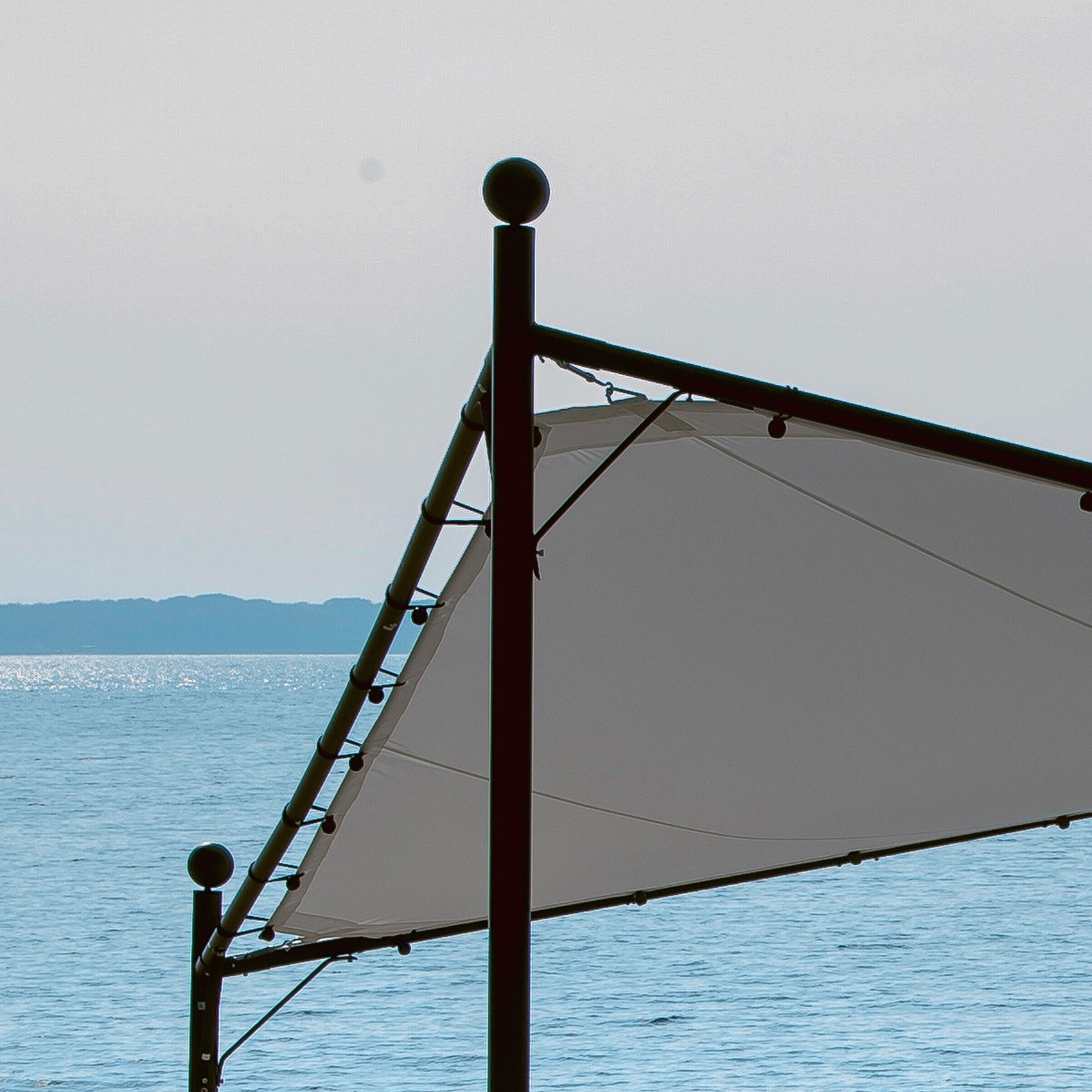 Tonnelle Nassau structure en acier, coloris taupe Maison et Loisirs E.Leclerc