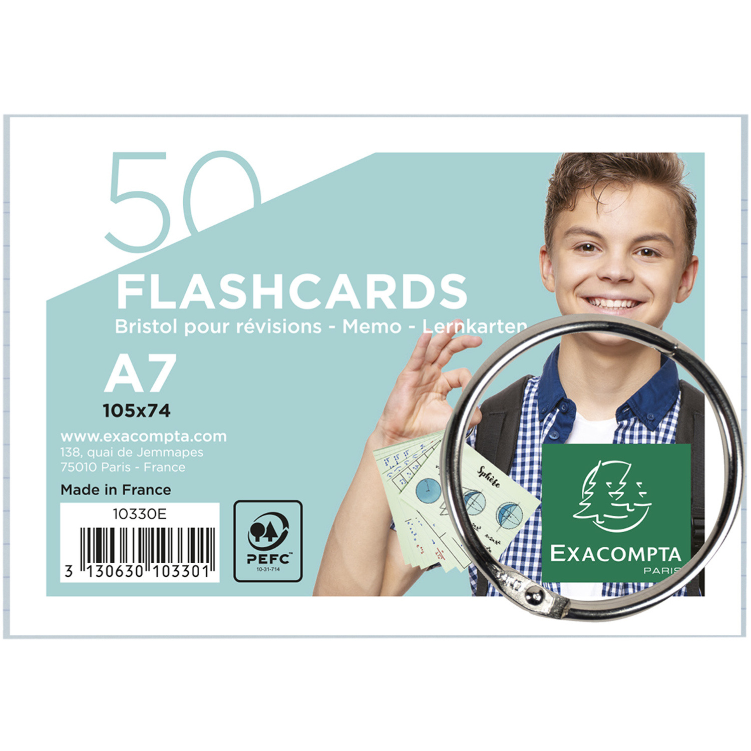 1 boîte à fiche achetée = 1 paquet de flash cards A7 offert