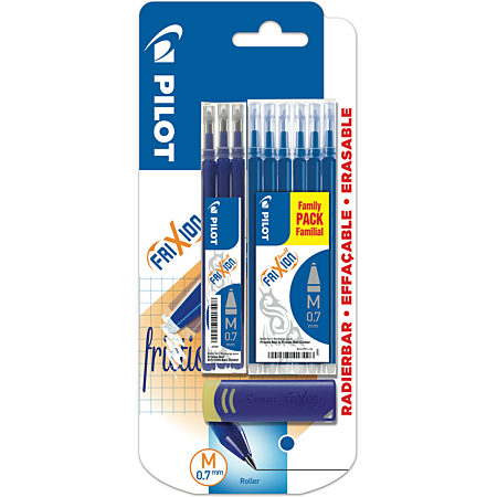Etui 6 recharges pour stylo roller effaçable - Bleu - FriXion Ball