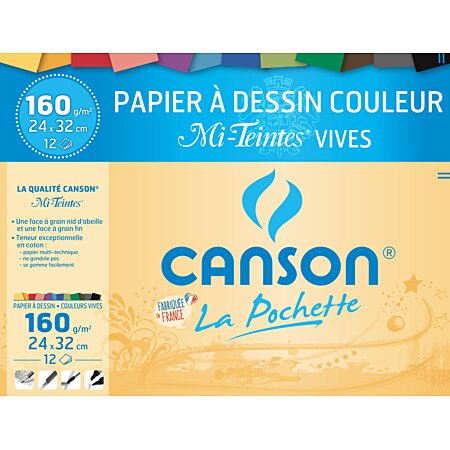 Canson Pochette Rangement Dessin 29,7x42 Teinte Vive : : Cuisine  et Maison