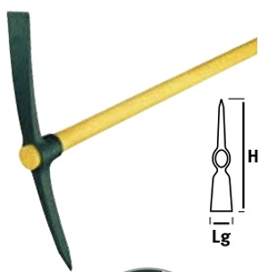 Mini Pioche De Jardin Xforst 2-en-1 – 38,5 Cm, Acier Forgé, Manche Fibre De Verre