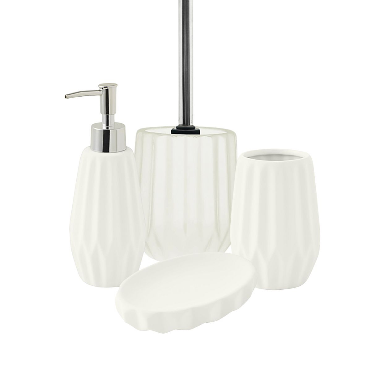 GUY LEVASSEUR Set de salle de bain 9x9x14cm distributeur et porte