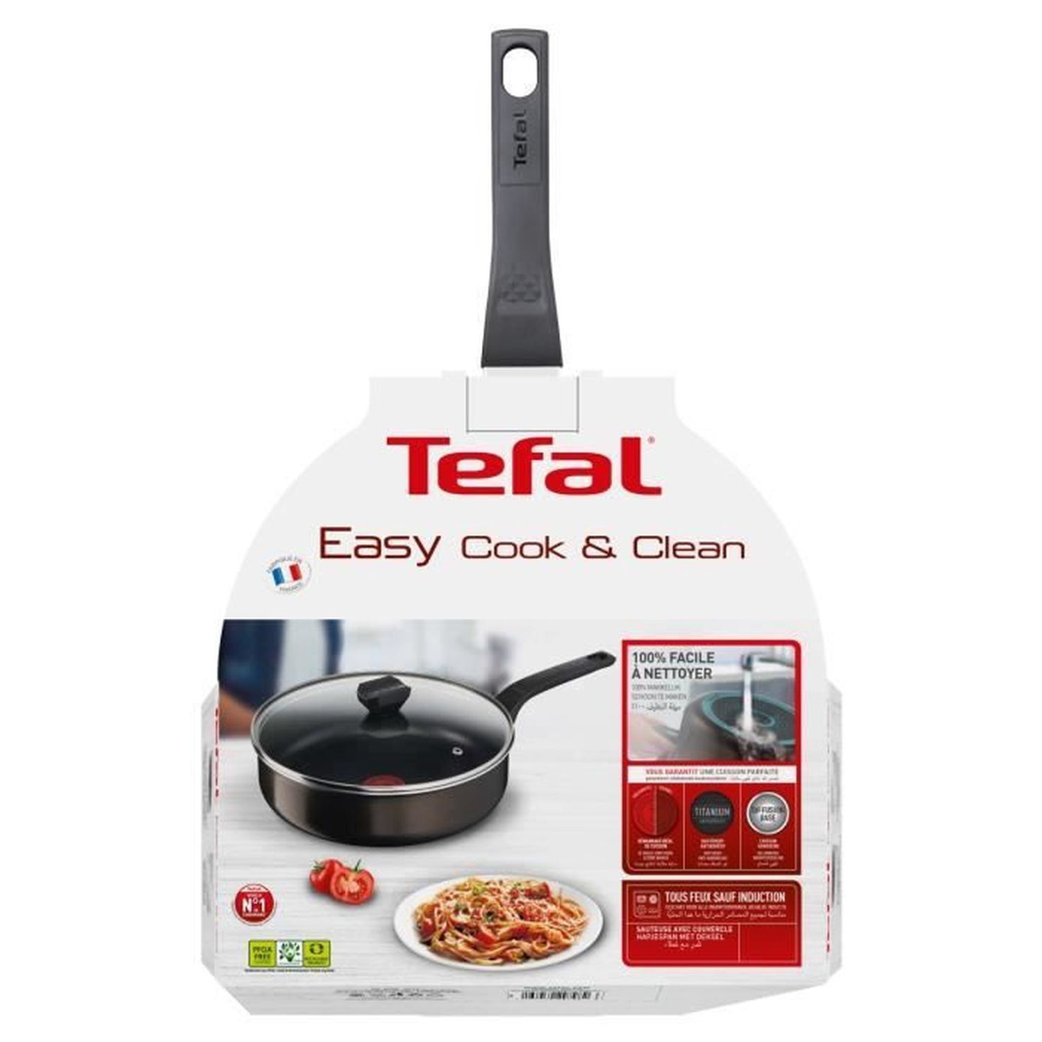 Sauteuse Tefal Ultimate G2683202 24 Cm Noir Avec Couvercle - Achat & Prix
