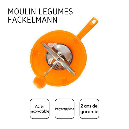 Moulin à légumes inox 24 cm Fackelmann Handmade Tradition 2764250 au  meilleur prix