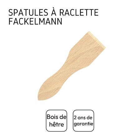 Lot de 6 spatules à raclette en bois Fackelmann Wood Edition 8641650 au  meilleur prix