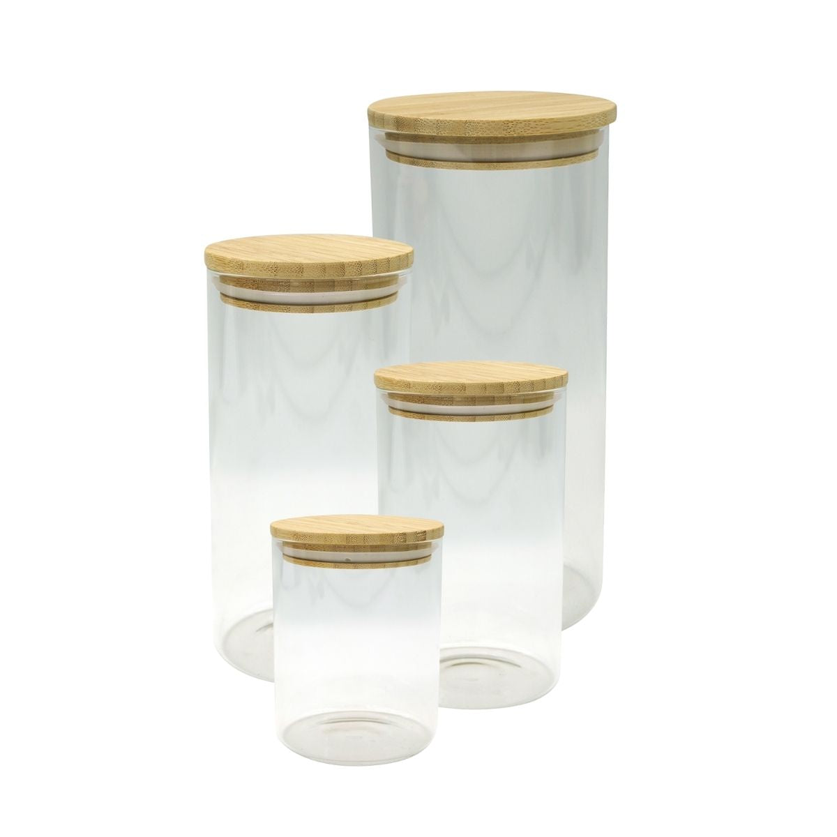 Boîte alimentaire carré en verre et bambou 520 ml