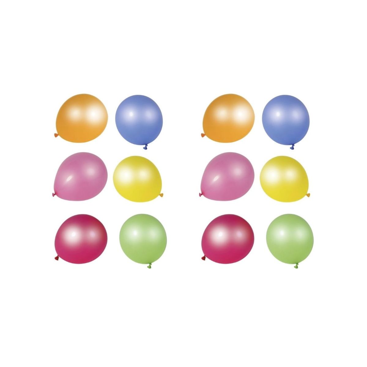Lot de 10 Ballons de baudruche Anniversaire 18 ans, Diam. 28 cm, Coloris  métalliques aléatoires - Ballon baudruche - Creavea