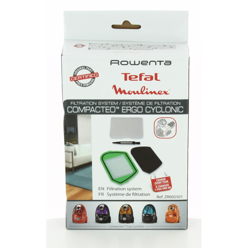 Filtres Hepa de remplacement pour aspirateur cyclonique X-Trem Power ZR006001 (RO69xx) (lot de 2