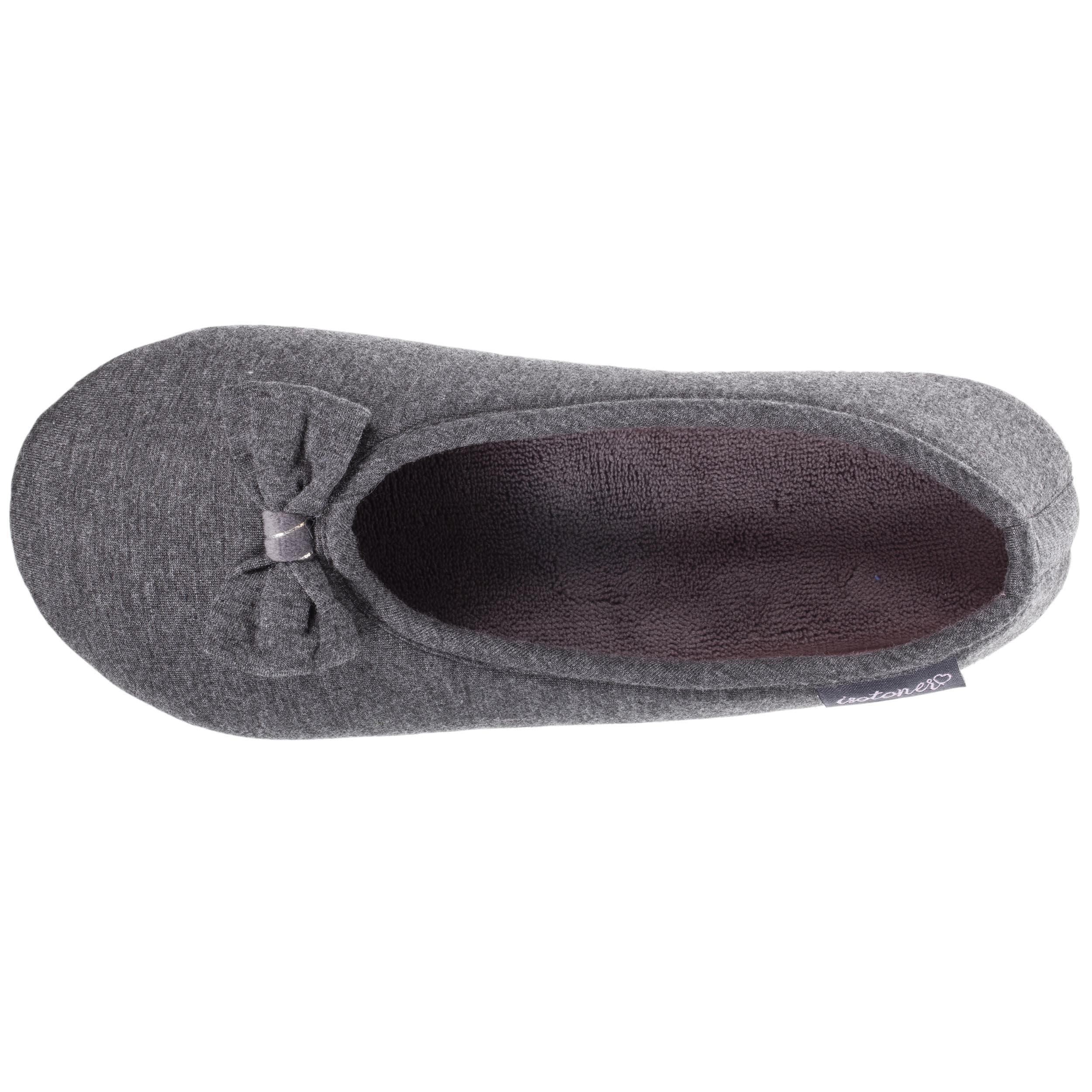 Chaussons Ballerines Femme Isotoner – Micro-éponge Douce, Semelle Antidérapante, Taille 37/38 - 9