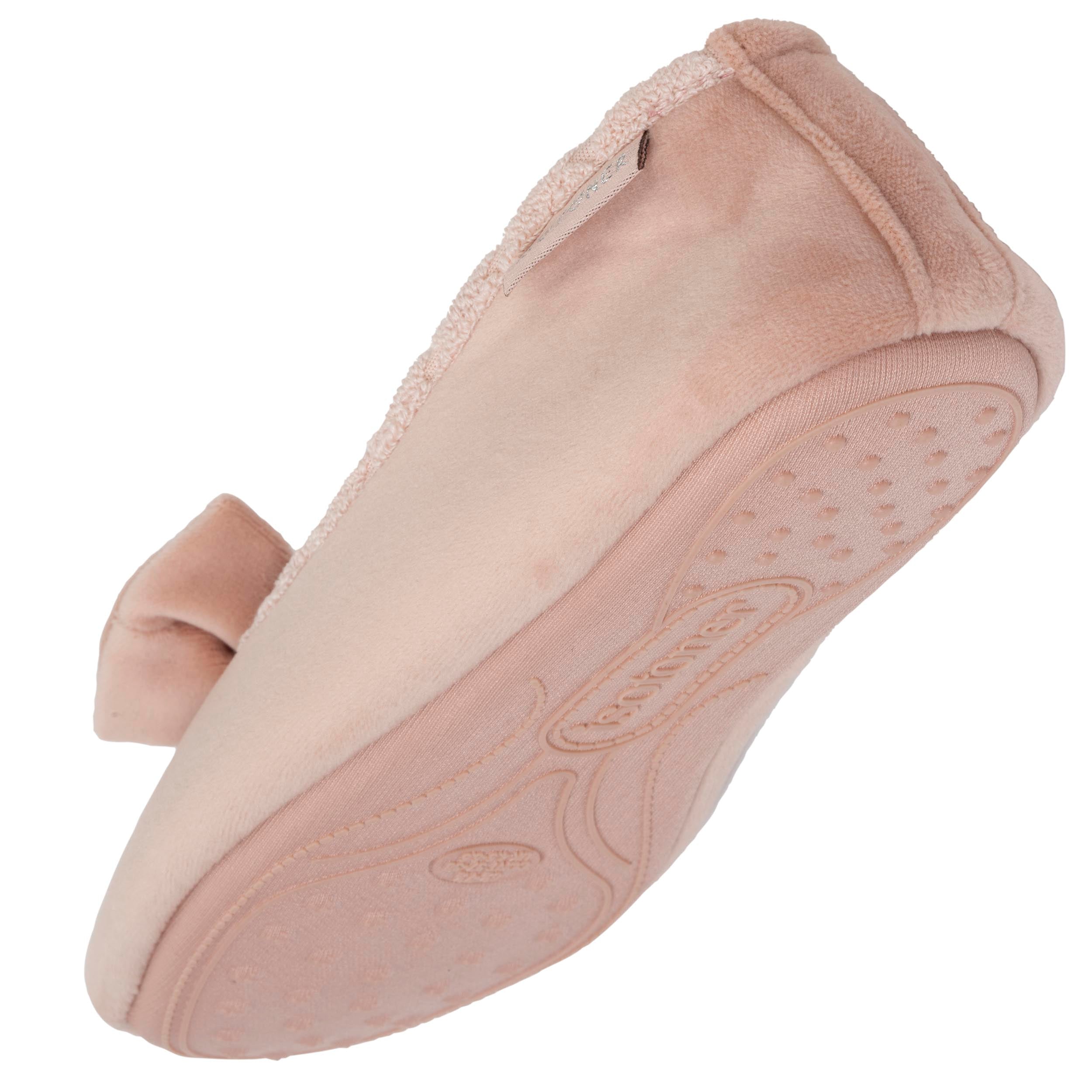 Isotoner Chaussons Ballerines Isotoner Femme - Semelle Ergonomique Mémoire De Forme Chausson Femme