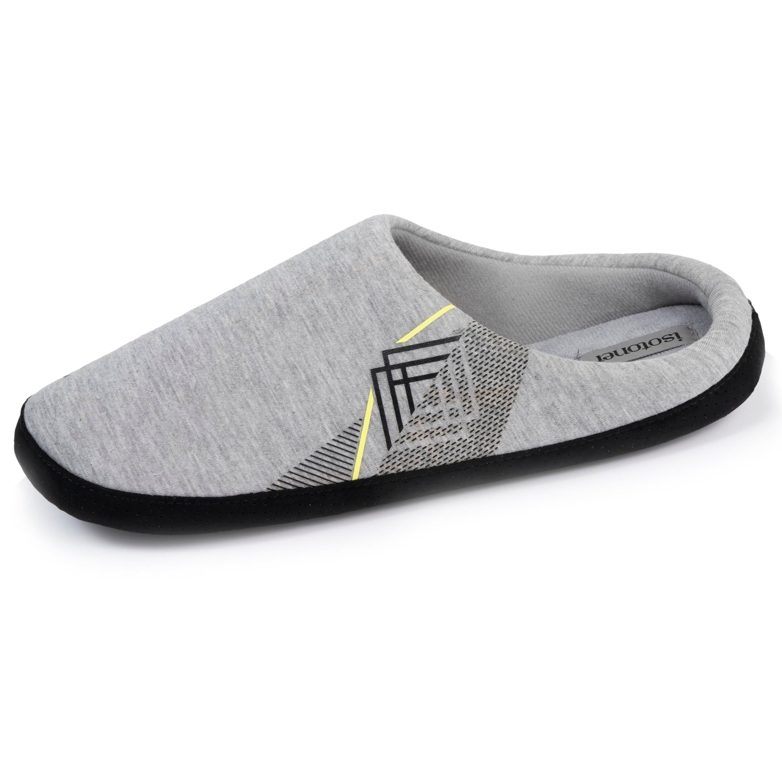 Chaussons Homme Isotoner Isotoner Chaussons Extra-Light Pantoufles Mules Homme Ultra Confortables, Avec Picots Chausson Homme Isotoner