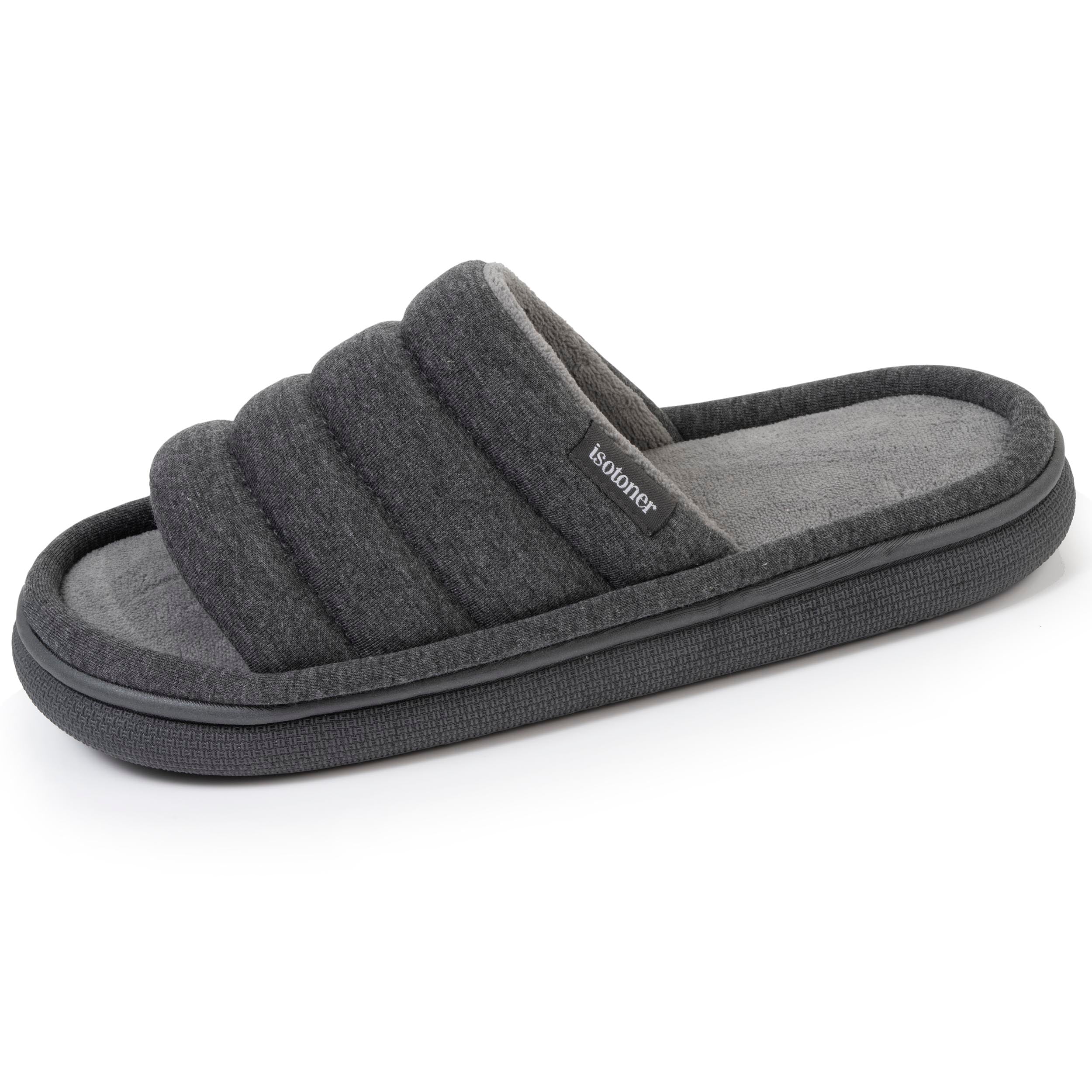 Chaussons Mules Isotoner - Semelle Ultra Moelleuse BLOUP - Microvelours Doux - Lavable Machine - 11