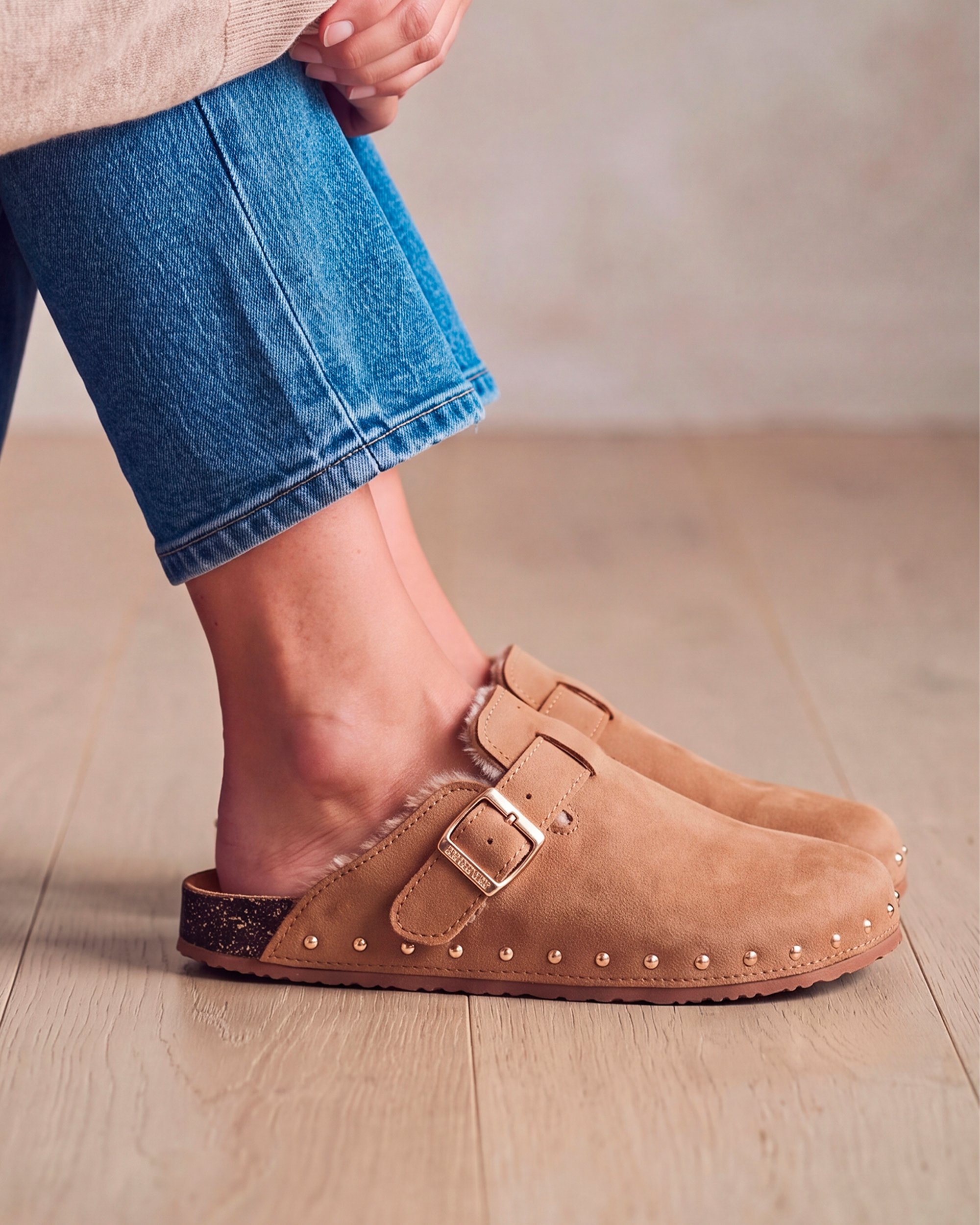 Sabots Isotoner Femme Fourrés - Semelle Extra-flex, Patch Talon Confort, Légers Et Chauds Pour L'hiver - 6