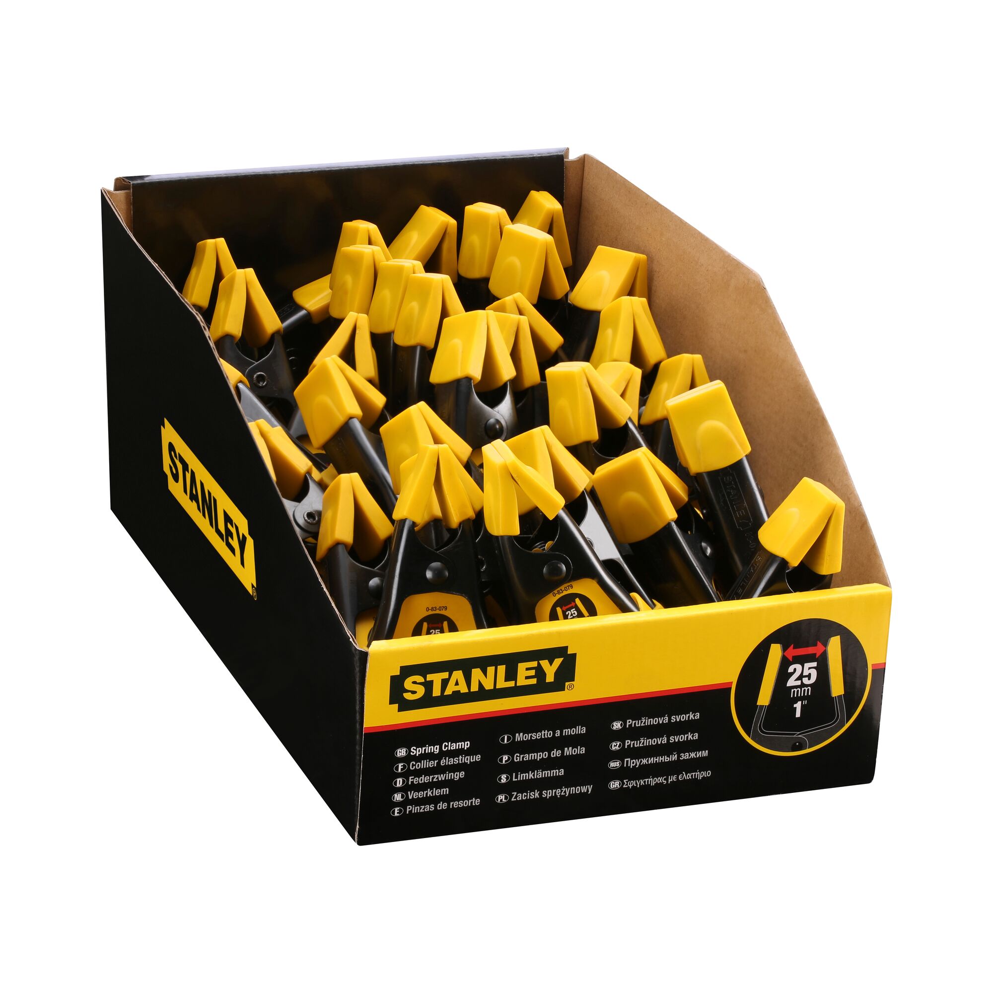 Pince à Serrage Progressif Stanley 100 Mm - One-Handed, Soft-Grip, Patins Caoutchouc Mobiles STHT0-83200