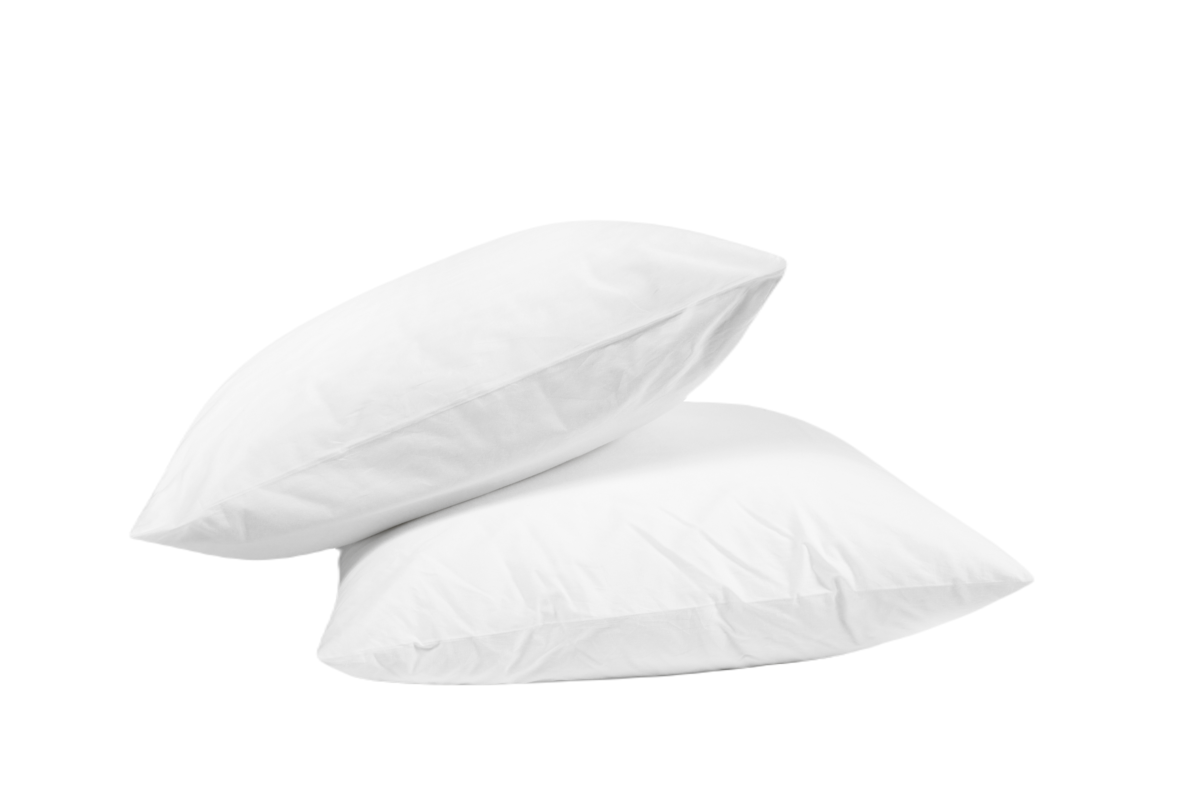 Lot de 2 oreillers carrés (60 cm) Moelleux Anti-acariens Blanc - Linge de  lit - Eminza