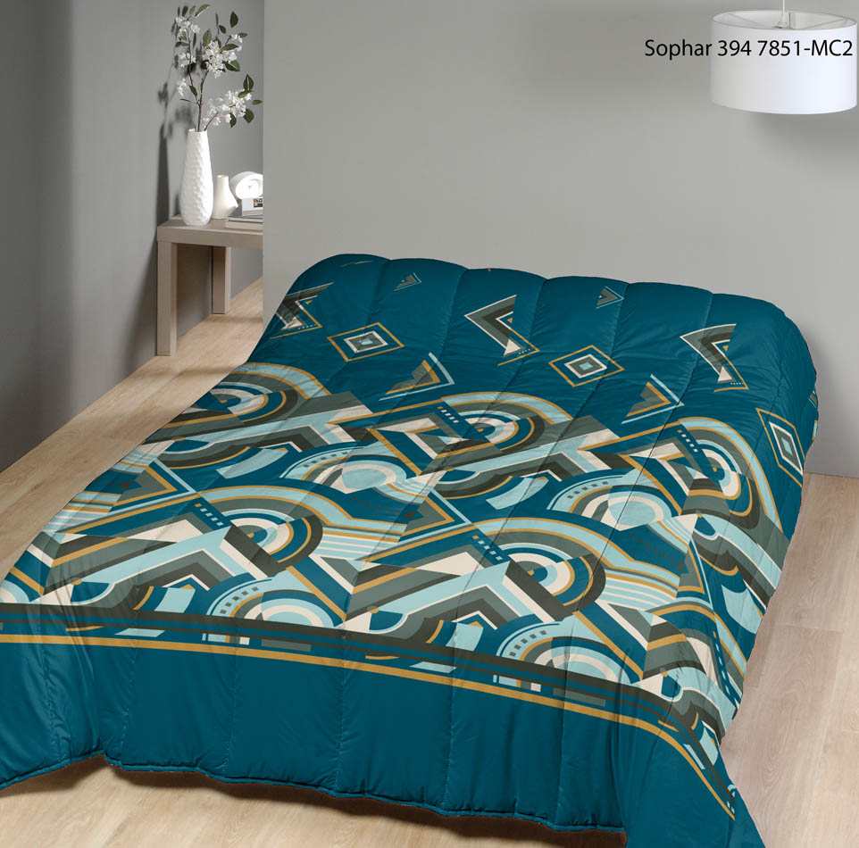 Couette Légère Bleu Petrole - 1 Personne 140x200 - Legere - Mortreux