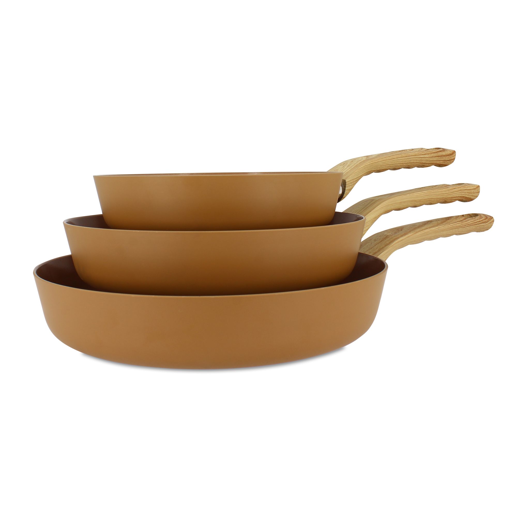 MENASTYL - SET DE 2 POELES 20 ET 24CM 3 CASSEROLES 16, 18 ET 20CM