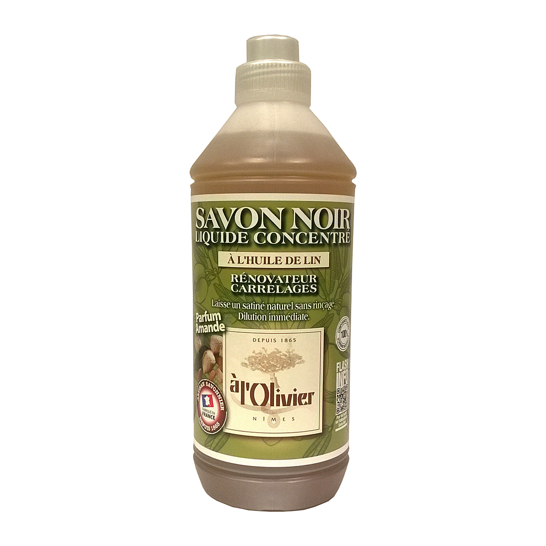 Savon noir liquide amande amère 1L au meilleur prix