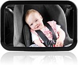 Miroir de siège d'auto - Miroir de recul animal mignon pour bébé,  rétroviseur de siège de voiture de sécurité pour nouveau-né, miroir de bébé  pour voiture avec vue arrière large