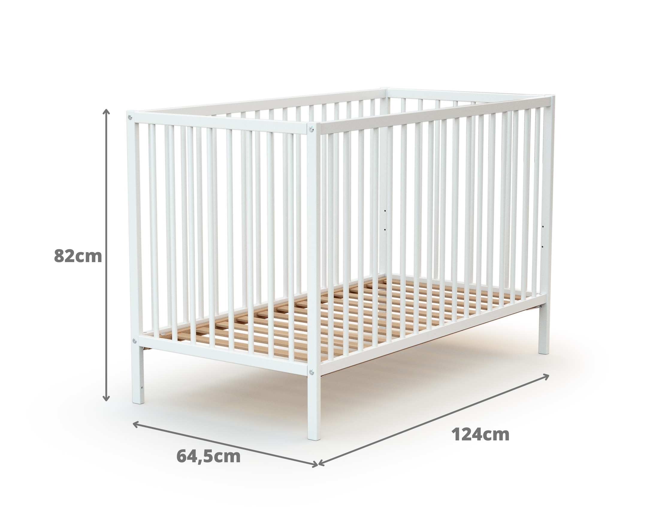 Lit Bébé 60x120 Blanc | Maison Et Loisirs E.Leclerc