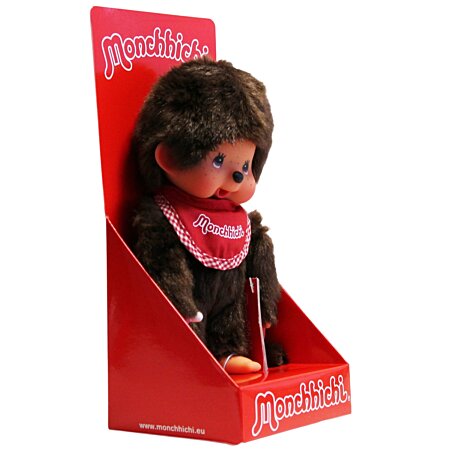 Monchhiichi Monchhichi Boy avec bavoir rouge 20 cm
