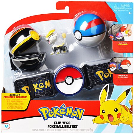 Achetez une ceinture Pokemon Poke Ball avec 2x Pokeball et 1x figurine