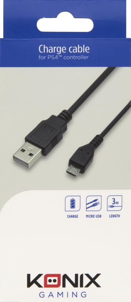 Câble de charge pour manette PS4, cordon de données SCOVEE tressé
