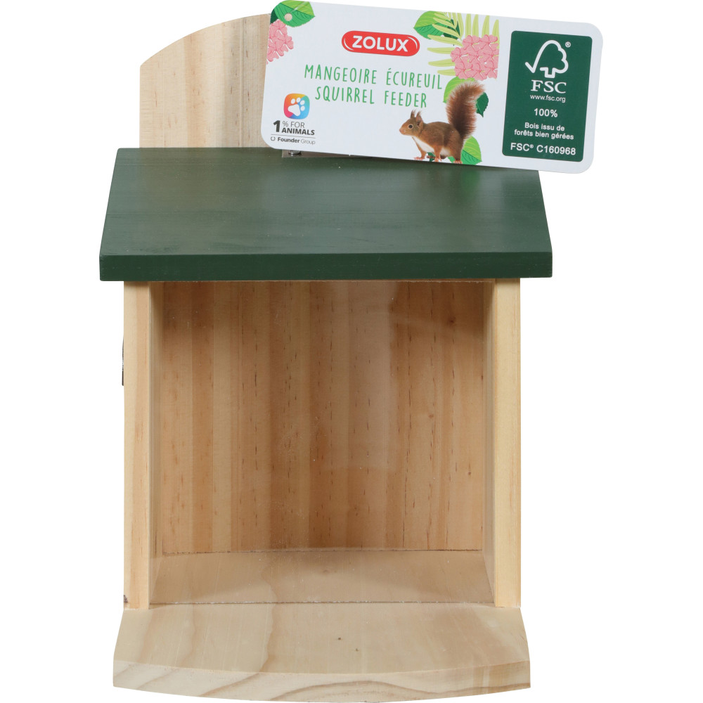 Mangeoire Écureuil En Bois Avec Parapluie – Table De Pique-Nique Colorée, 2 Bancs, Vis Pour Maïs, Design Robuste MIXXIDEA