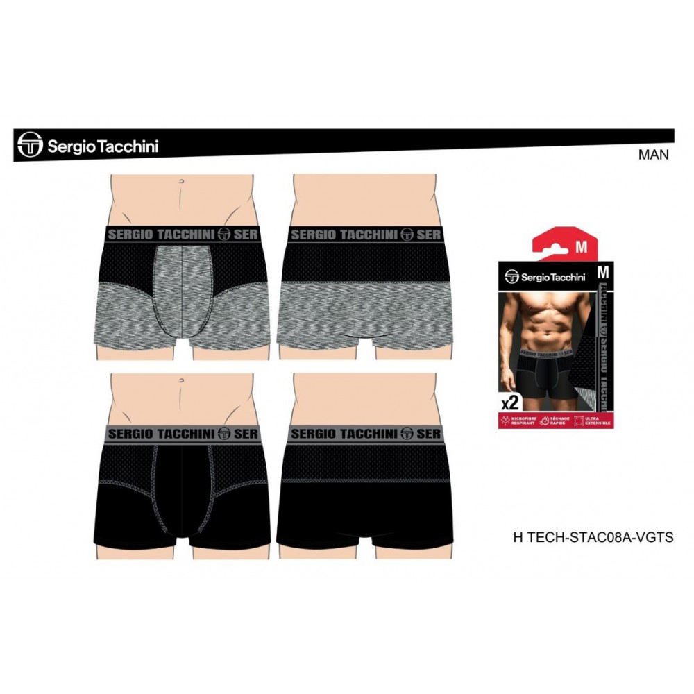 Pack De 2 Boxers Sergio Tacchini - Neuf Avec étiquettes - Taille Unique Homme