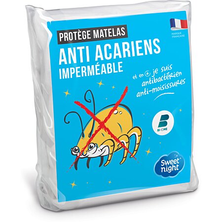Protège Matelas Imperméable - Alèse Respirante, Hypoallergénique,  Anti-Acarien, Anti-Bactérien - 180 x 200 cm LangRay