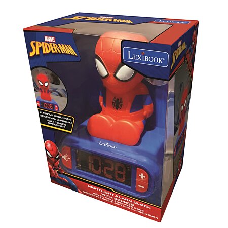 Lexibook - spiderman - radio réveil enfant avec projections d'images  LEXIBOOK Pas Cher 