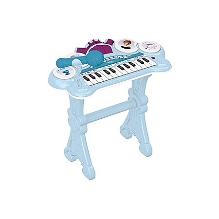 Clavier électronique Reine des Neiges avec siège et microphone, 24 touches  lumineuses pour apprendre la musique et câble Aux-In au meilleur prix