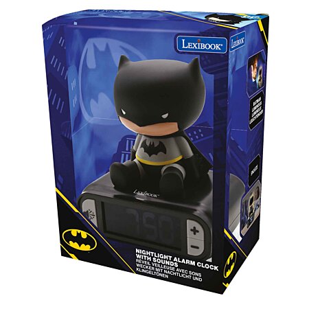 Réveil digital LEXIBOOK avec veilleuse lumineuse Batman en 3D et effets  sonores au meilleur prix