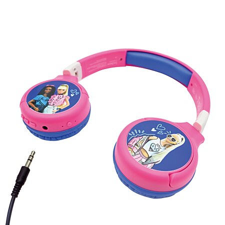 LEXIBOOK Casque audio enfant 2en1 Pat Patrouille 3D Bluetooth filaire,  pliable