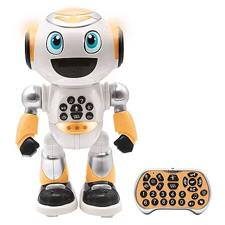 Powerman® Robot Programmable avec Quiz, Musique, Jeux, lancer de