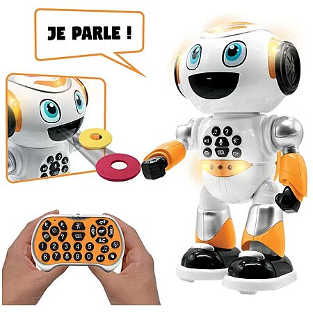 Powerman® Robot Programmable avec Quiz, Musique, Jeux, lancer de disque,  histoires et télécommande ( - N/A - Kiabi - 39.00€