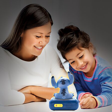 Stitch Réveil numérique avec température - Grande veilleuse LED - Réveil  intelligent avec câble de charge - Pour filles