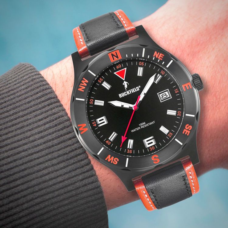 Montre Bracelet Ruckfield - Cadran Argenté, Neuf Avec étiquettes, Pour Homme
