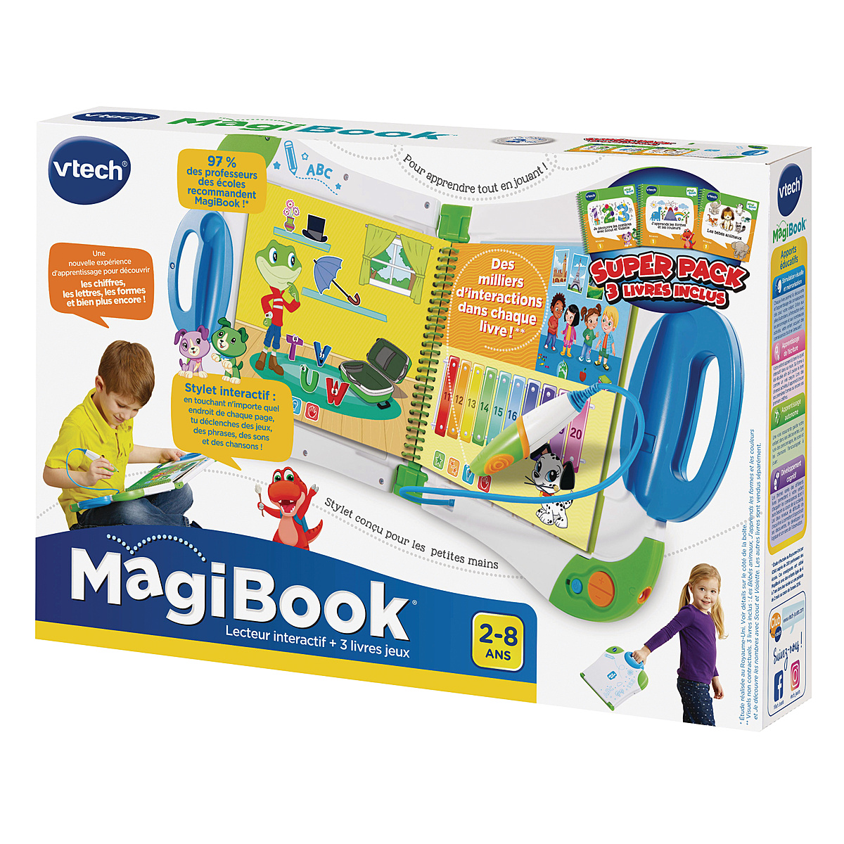 VTech - MagiBook, Pack 3 Livres Educatifs Mes Ap…