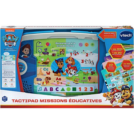 VTech - Pat' Patrouille, TactiPad Missions Éducatives, Tablette Tactile  Enfant Sans Écran, Fiches d'Activités et Jeux