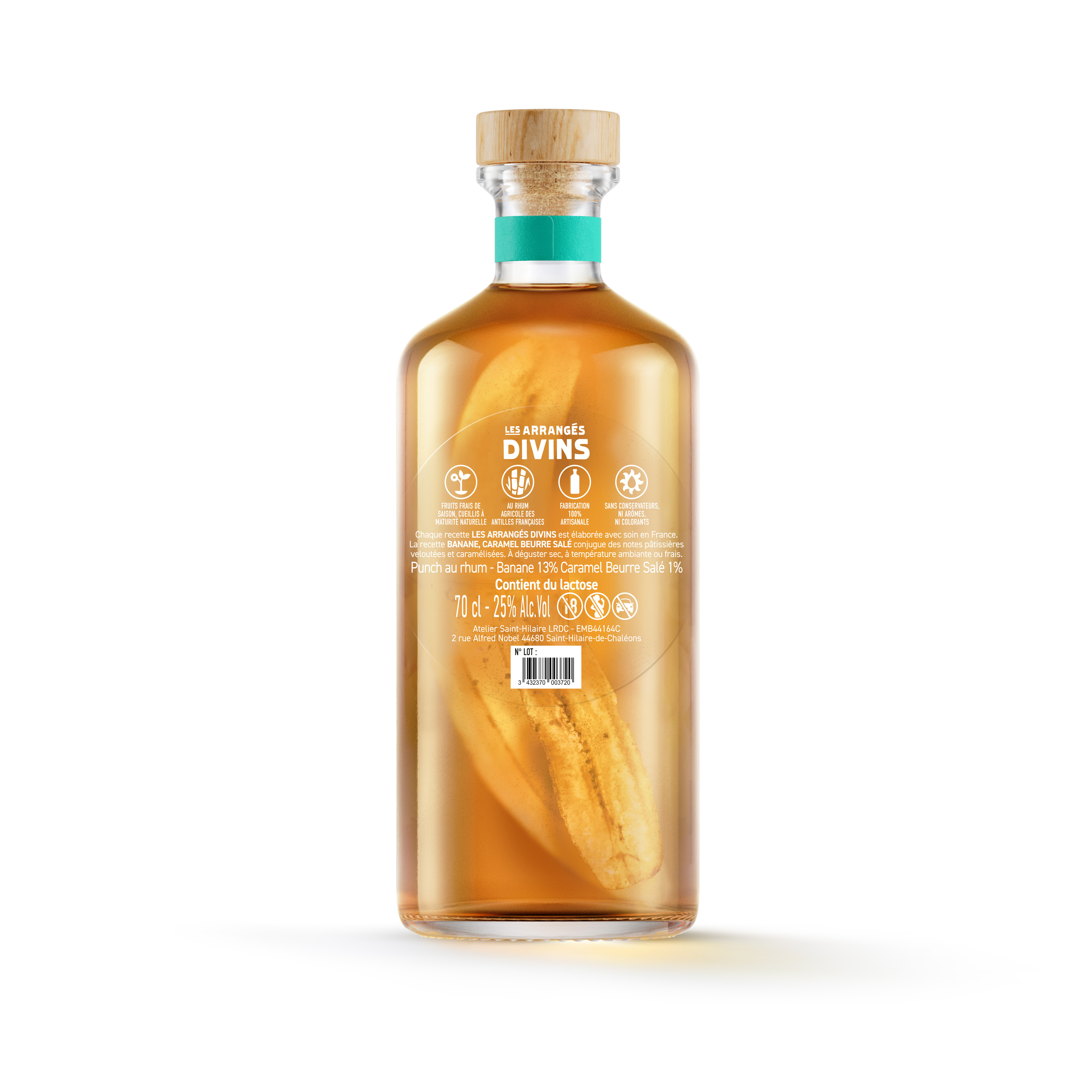 Les Arrangs Divins Banane Caramel Beurre Sal - 70 cl au meilleur prix | E .Leclerc