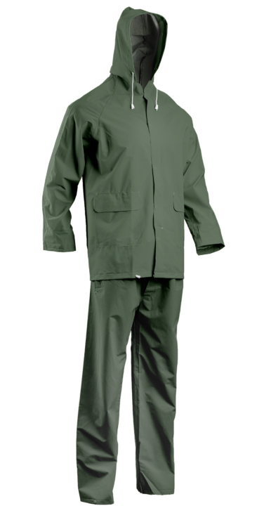 Coverguard Ensemble de pluie vert en PVC (Pack de 10) au