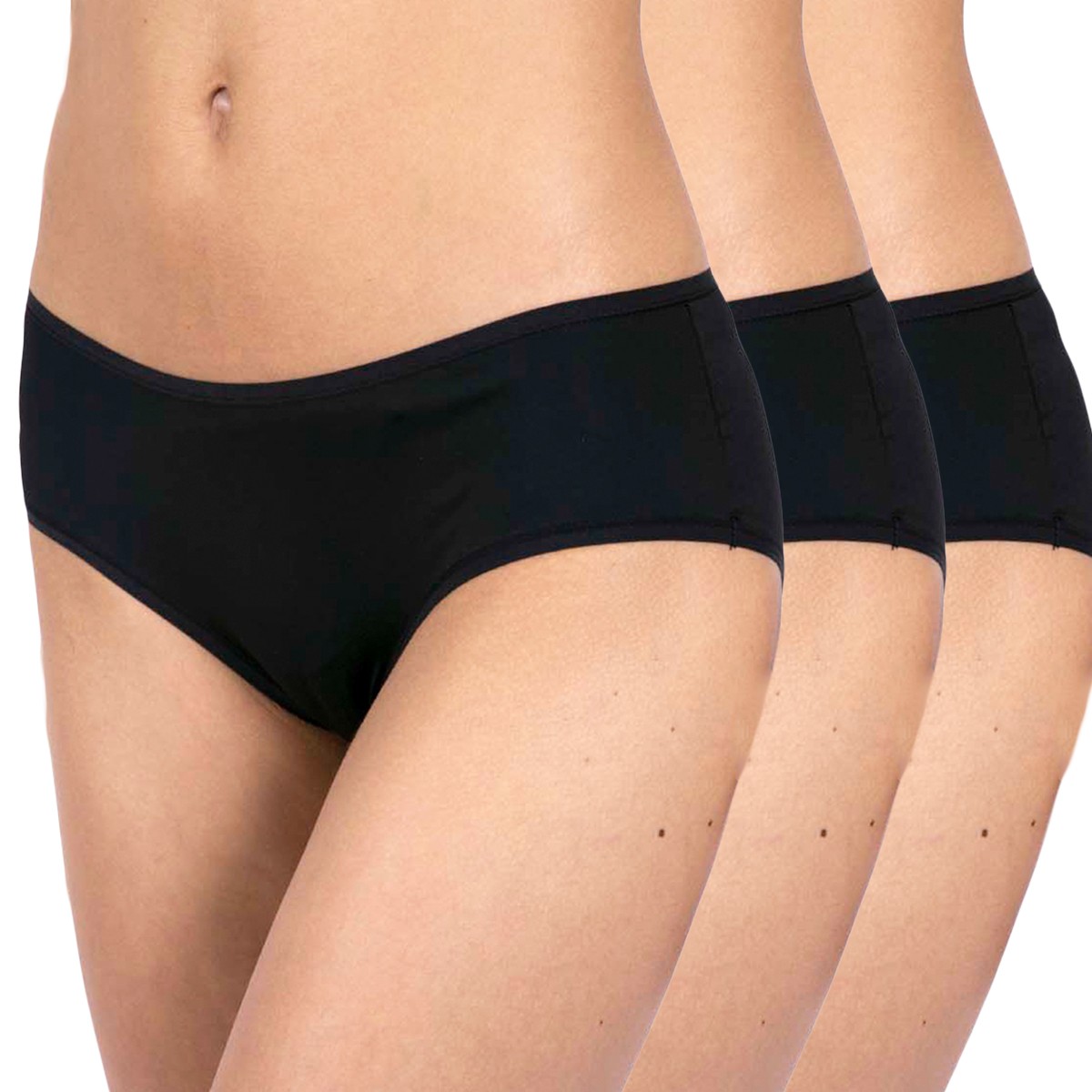 Lot De 3 Shortys En Microfibre Imprimé - Kaki - - 2.40